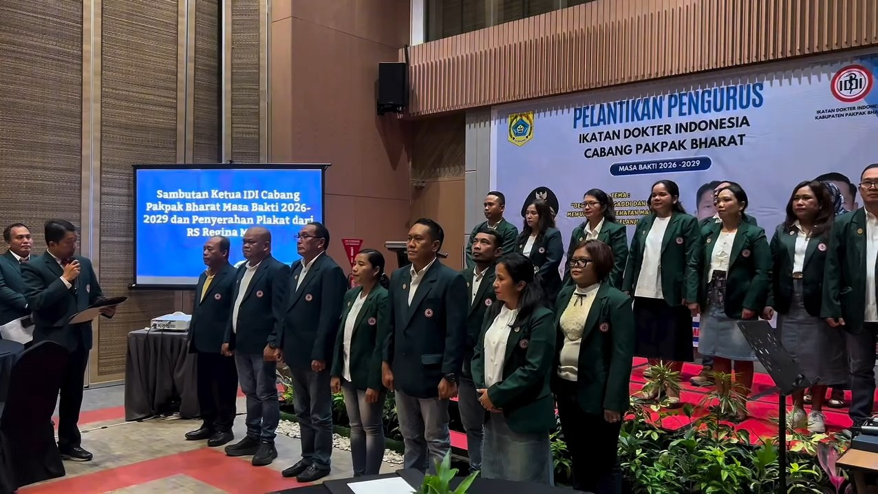 Pelantikan Pengurus IDI Cabang Pakpak Bharat