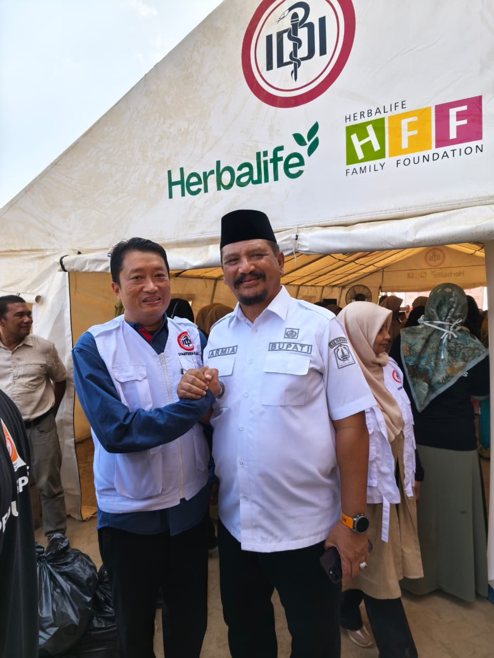 Penyerahan Donasi Bencana IDI Sumut ke Pemerintah Daerah Kabupaten Aceh Tamiang