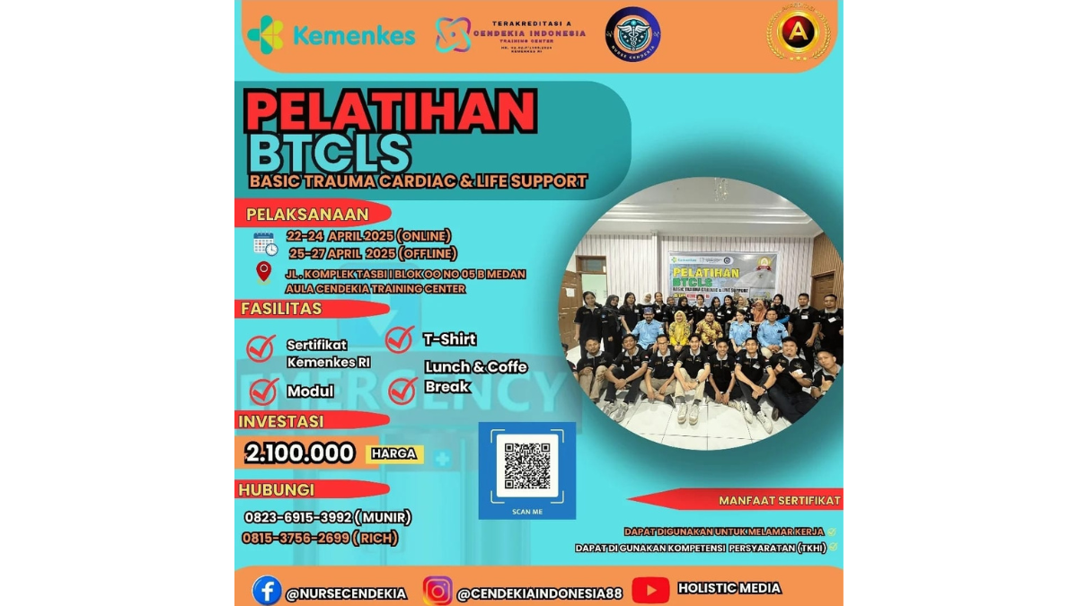 Pelatihan Basic Trauma Cardiac Life Support (BTCLS) Angkatan 10